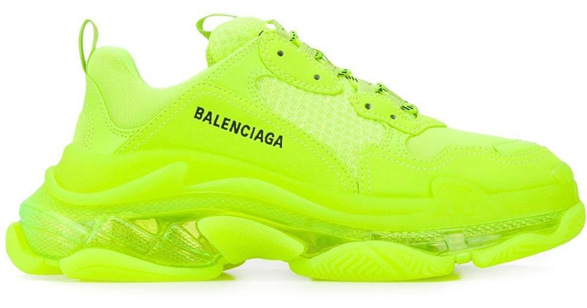 all yellow balenciaga sneakers