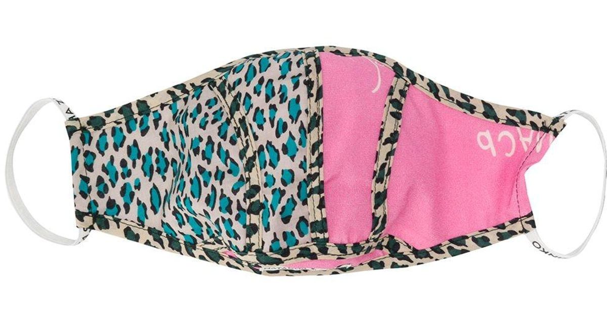 Natasha Zinko Cotton Leopard-print Breathable Face Mask in Pink - Lyst