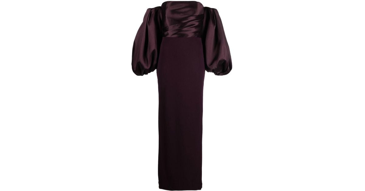Solace London Carmen Off-shoulder Evening Dress in Black | Lyst UK