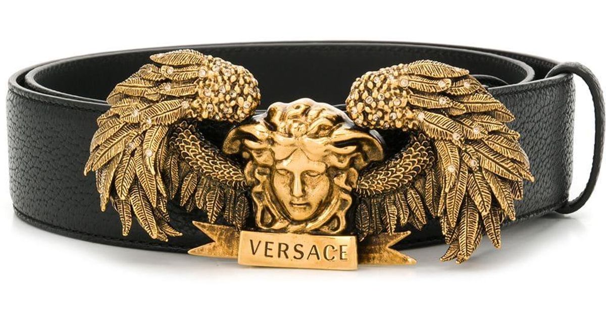 versace winged belt