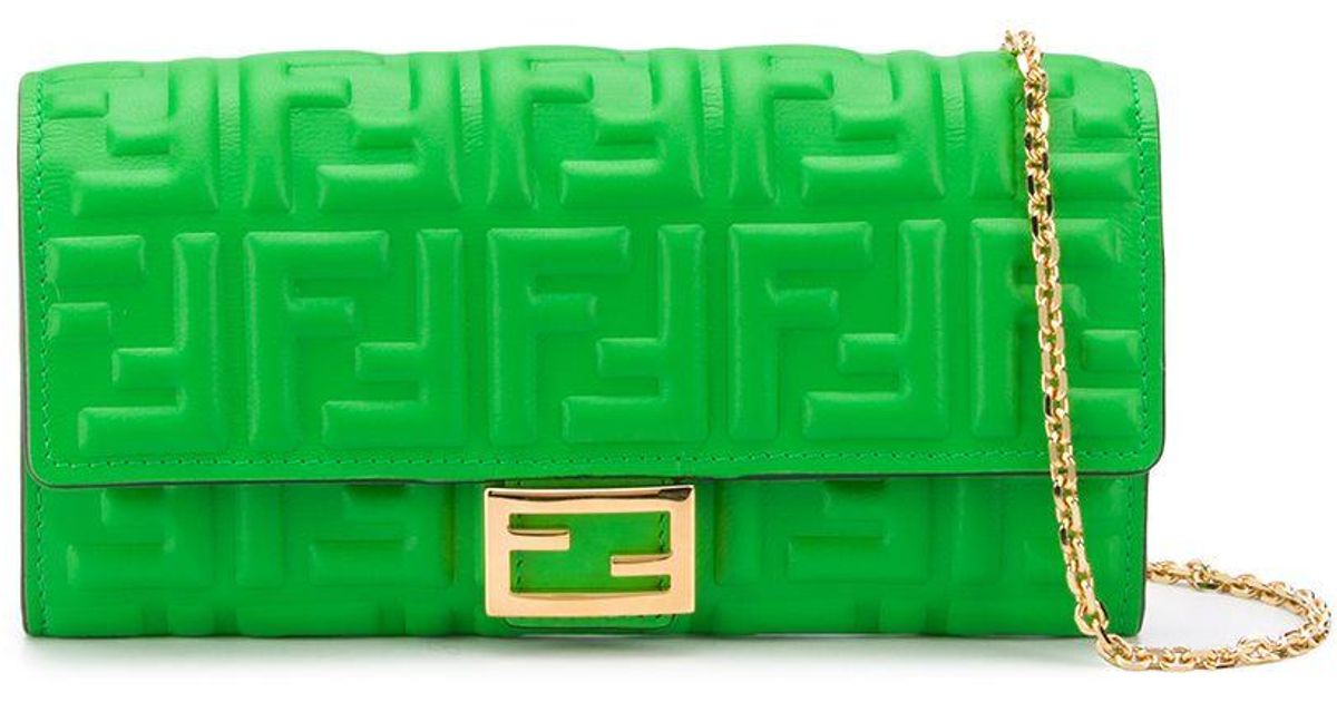 Fendi Baguette Continental Chain Wallet – Cettire