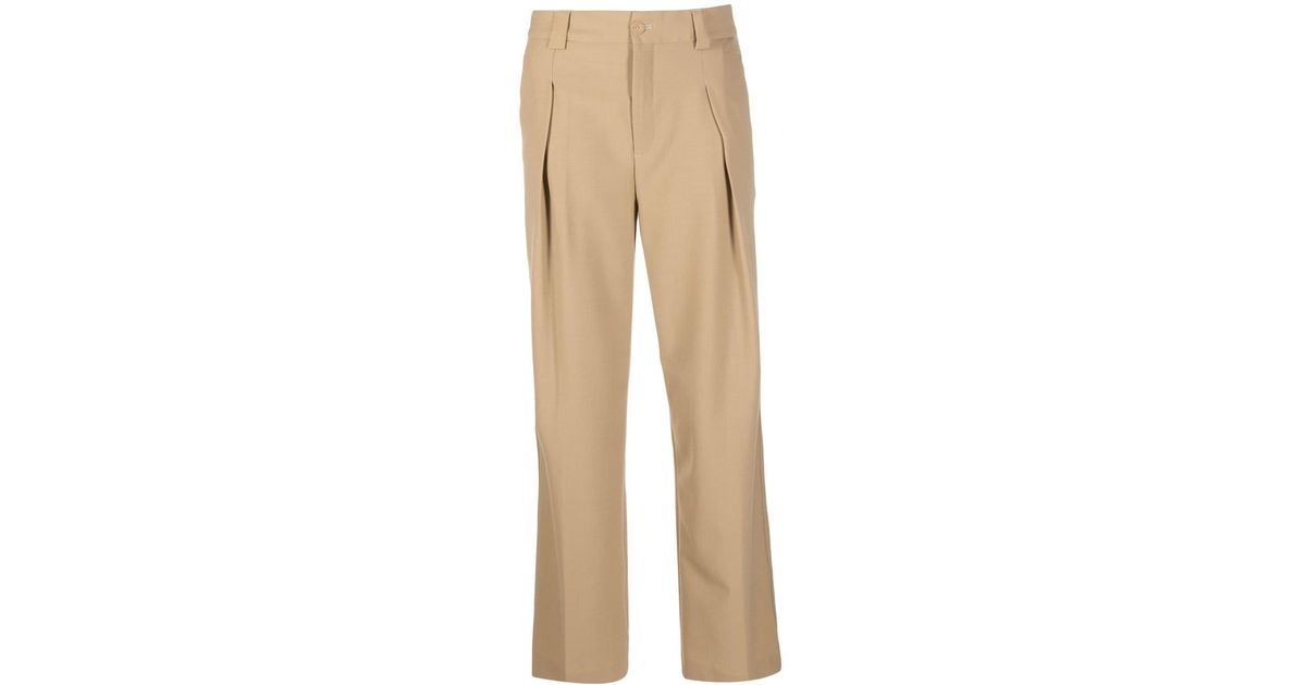Closed Brooks Wide-leg Trousers in Natural | Lyst
