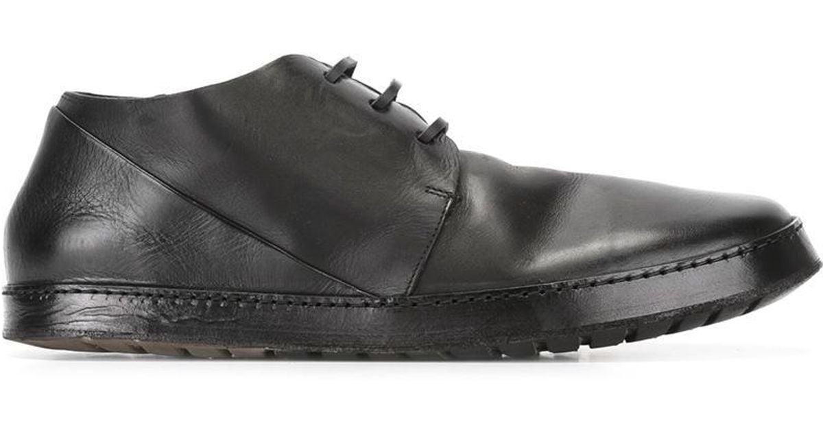 Marsèll Leather Flat Sole Derby Shoes 
