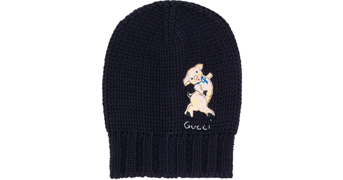 gucci pig beanie