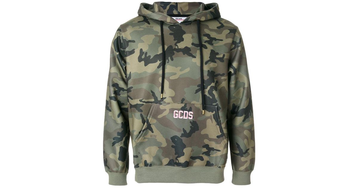 camo print hoodie