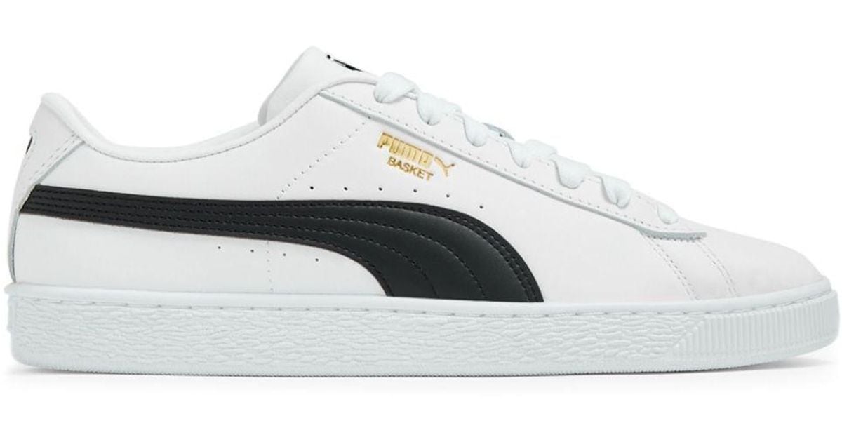 PUMA Basket Classic Xxi Leather Sneakers in White for Men |
