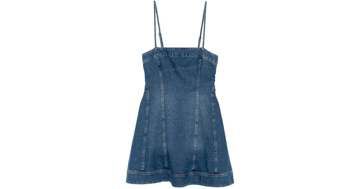reformation elma denim mini dress Reformation Elma Denim Mini Dress