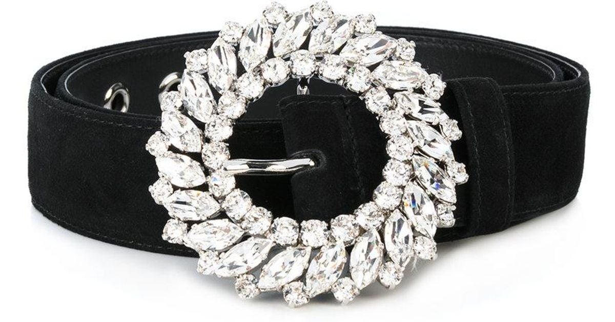 crystal belt buckle