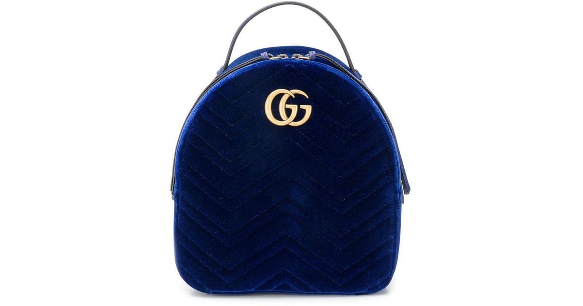 Gucci Gg Marmont Velvet Backpack, $1,890, farfetch.com
