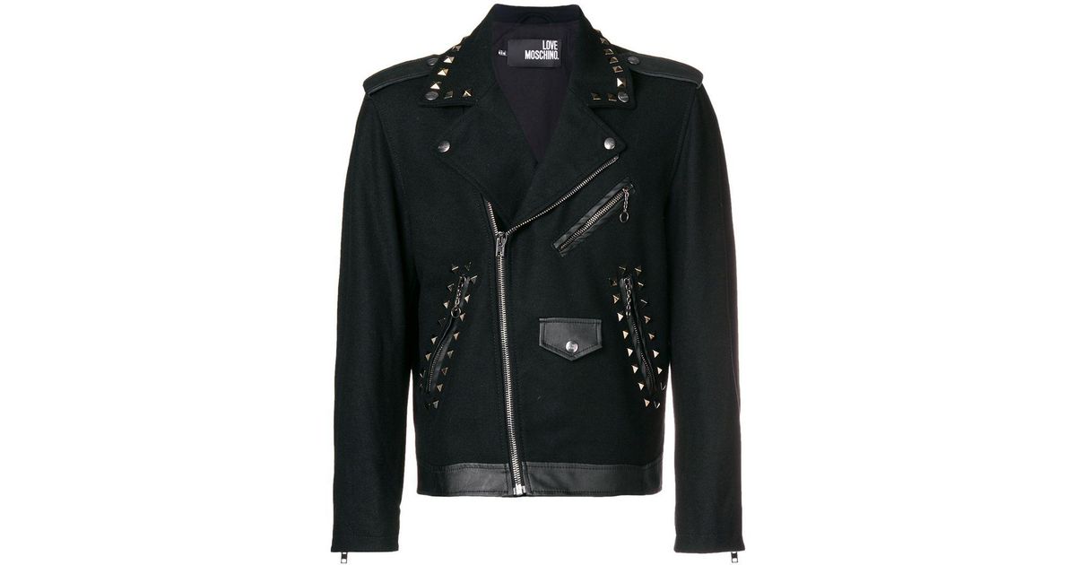 love moschino leather jacket