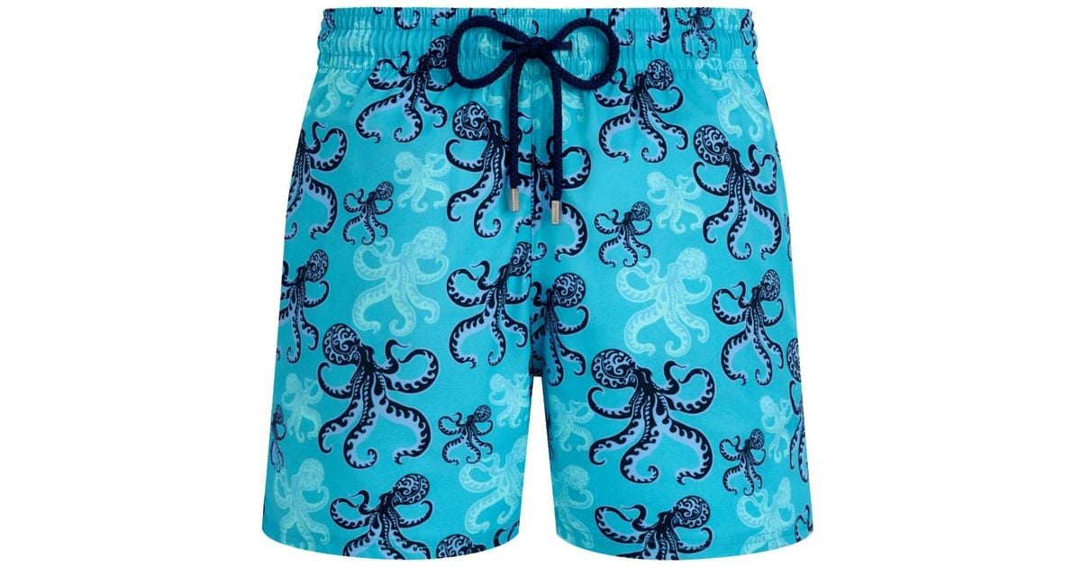 Vilebrequin Octopus-Print Swim Shorts in Blue for Men Lyst UK