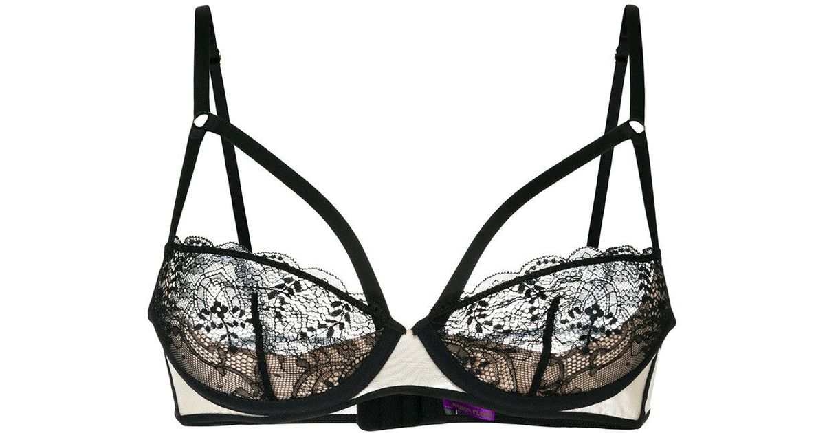 Maison Close Lace Cupless Bra in Black | Lyst