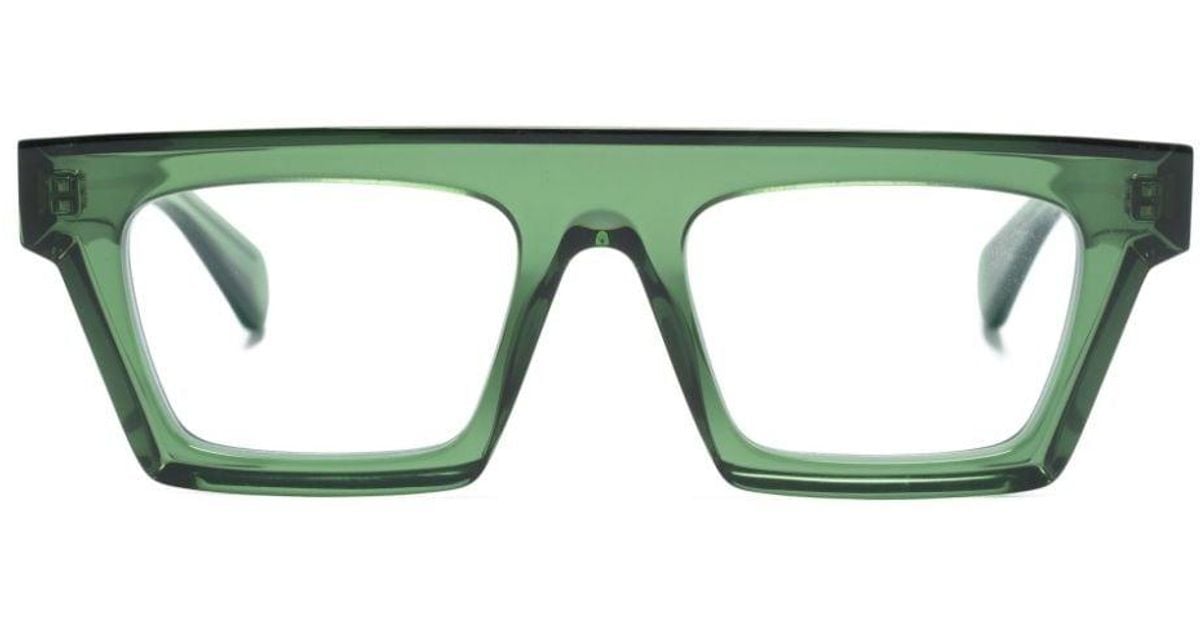 Monture De Lunettes Chai 'The Teens' Vert Argent Rectangulaire - Acétate/Métal - Neuf Sans étiquette