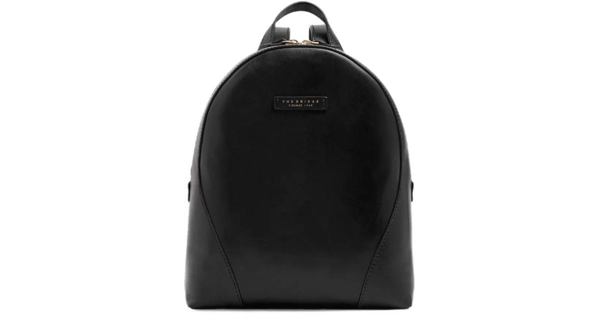 The Bridge Leather Backpack in Black | Lyst