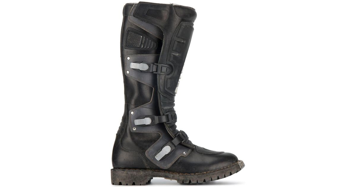 balenciaga rider moto boots
