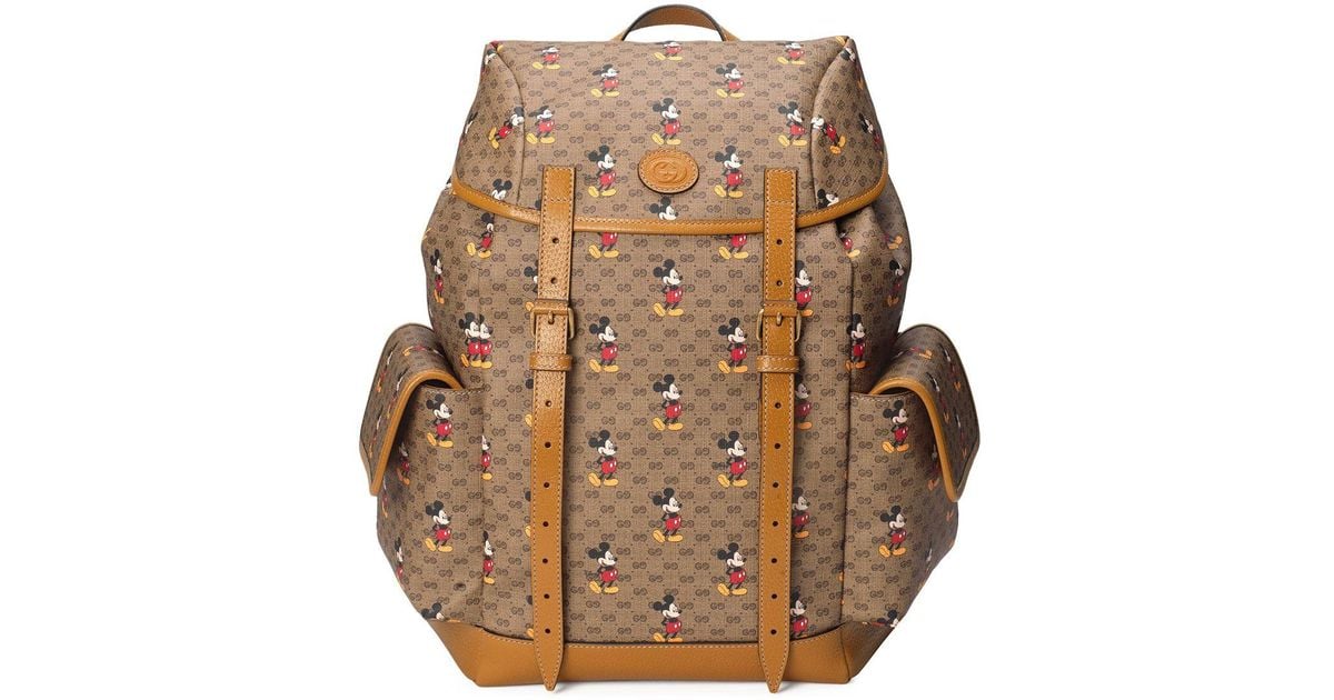 Gucci X Disney Mickey Mouse-print Backpack for Men | Lyst