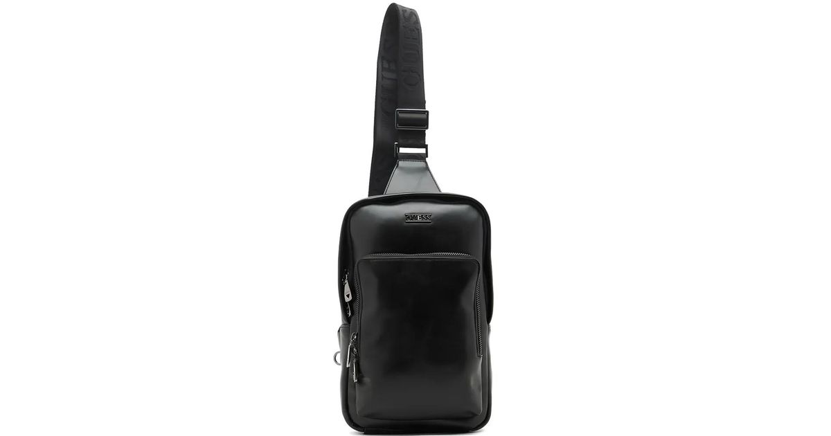 Guess Mini Boston Crossbody Backpack in Black for Men | Lyst