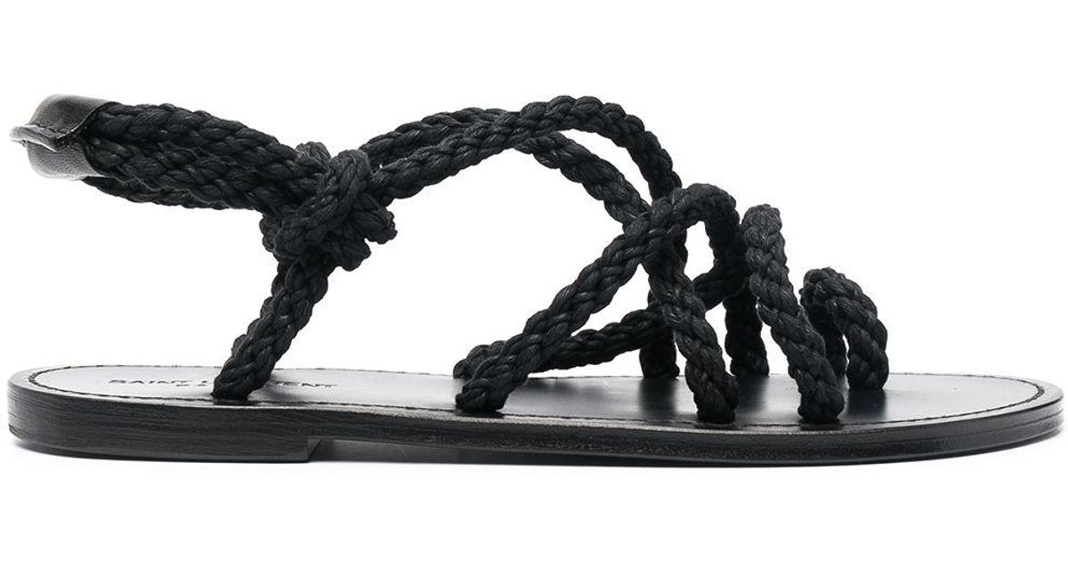 saint laurent rope sandals