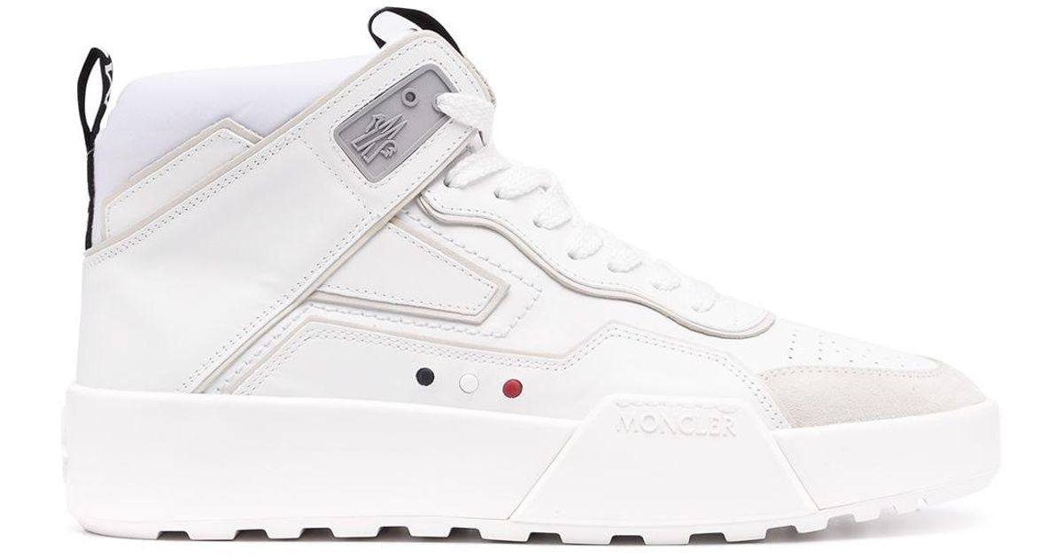 Moncler Promyx Space High Sneakers in White for Men - Lyst