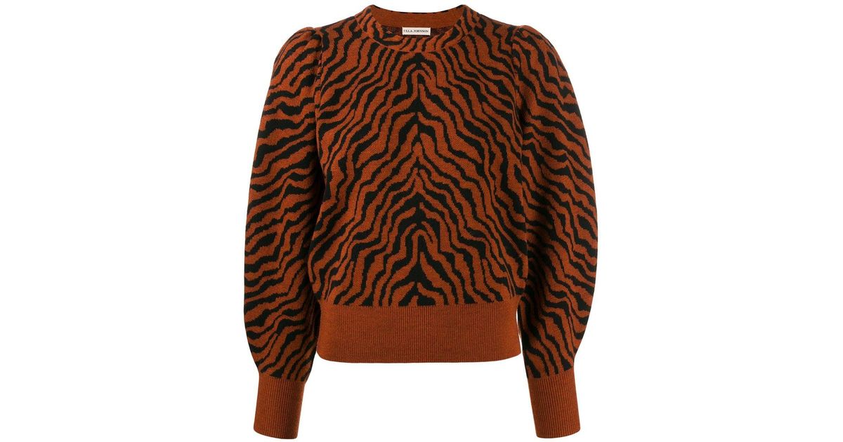 Ulla Johnson 'Tiger' Pullover in Braun 
