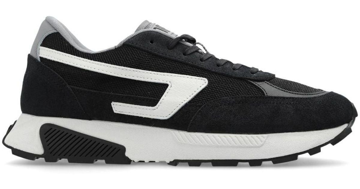 DIESEL S-Tyche D Logo Sneakers in Black for Men | Lyst