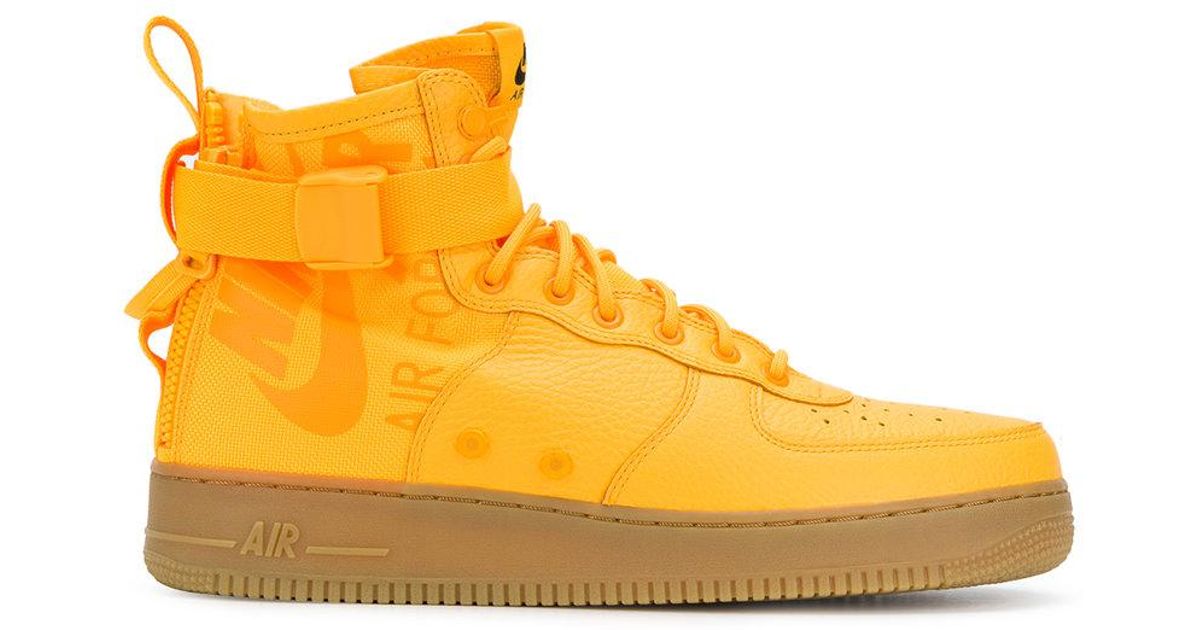 nike sf air force 1 mid yellow