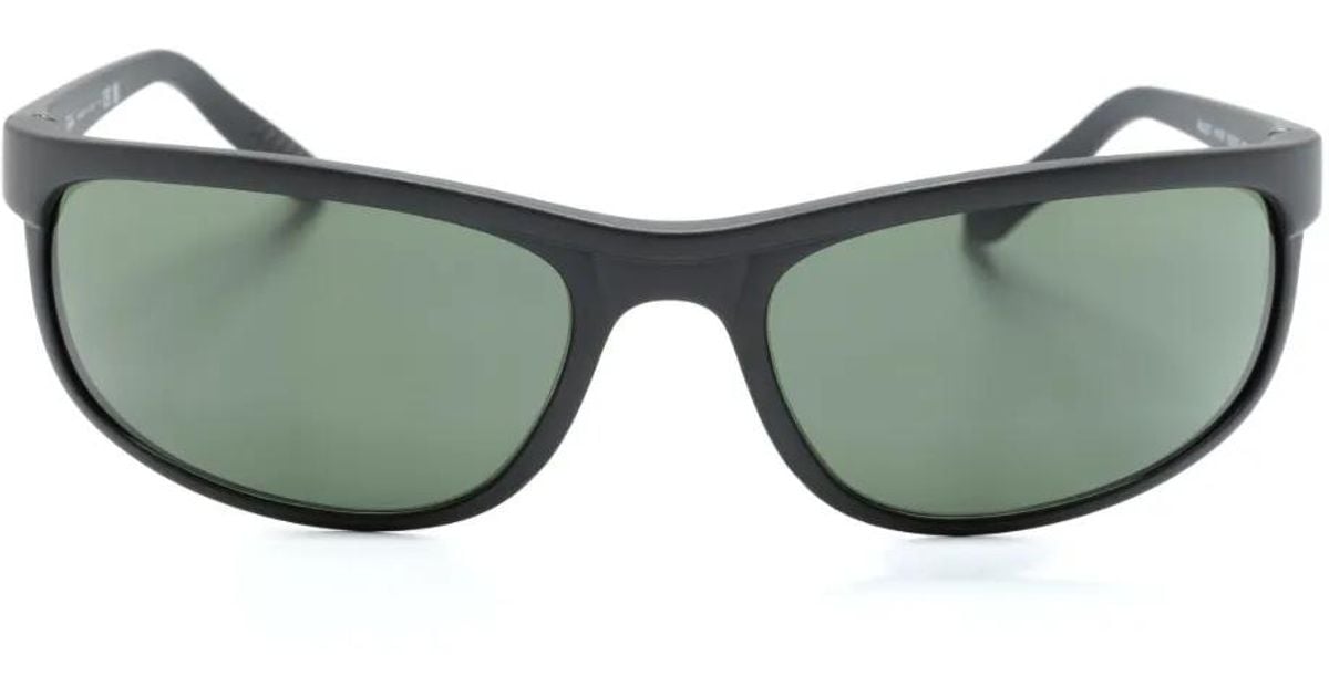 Ray-Ban Rectangle-Frame Sunglasses in Green | Lyst UK
