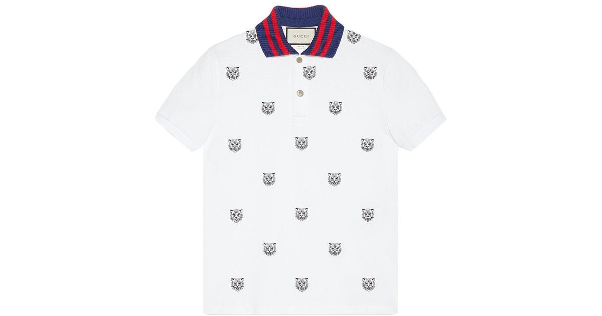gucci polo with tiger