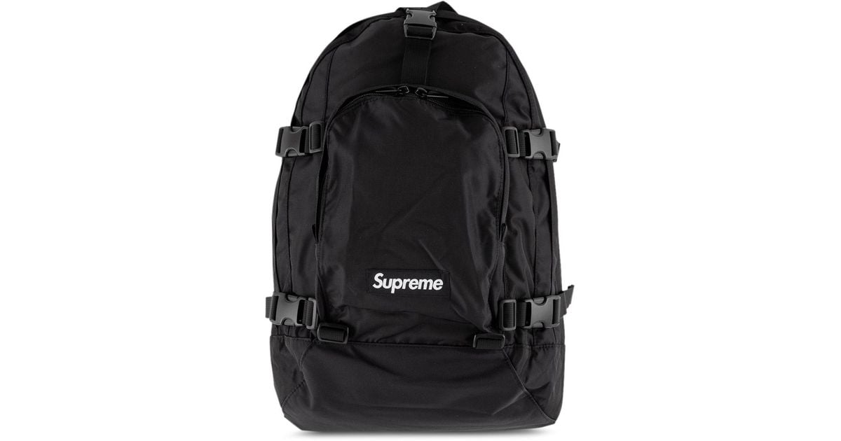 Supreme Fw19 Logo Backpack in Black - Lyst