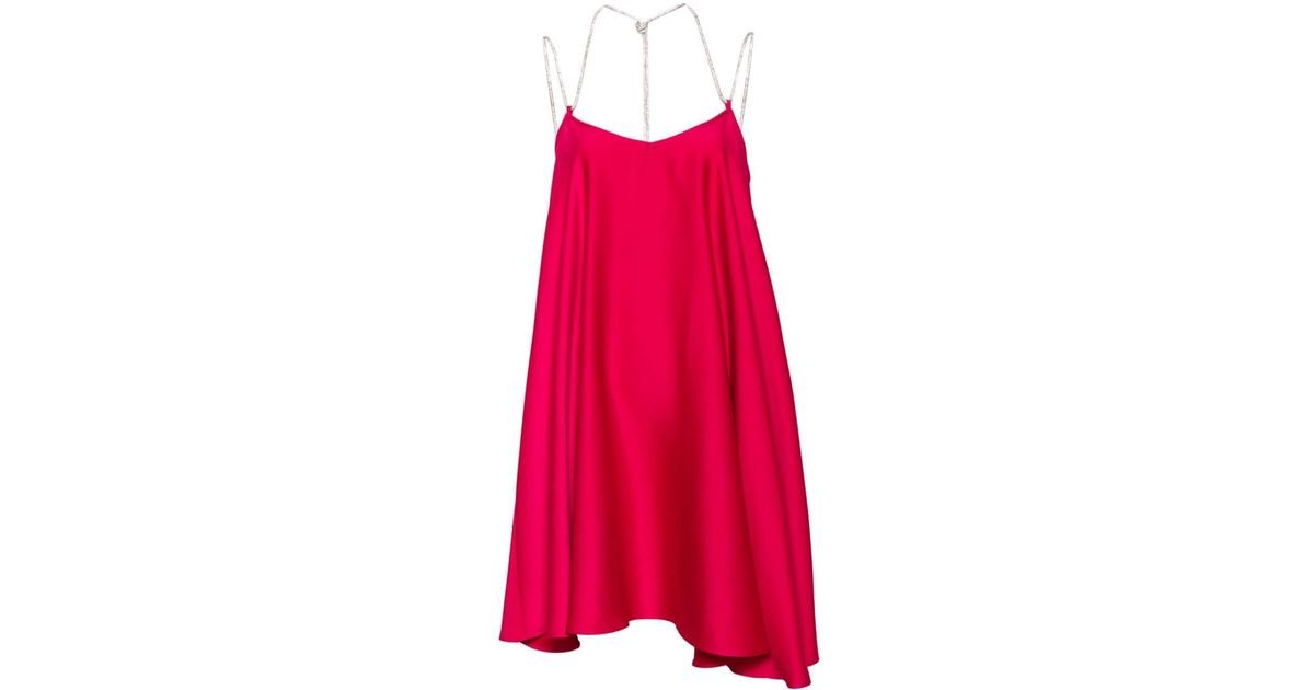 Robe Enver en satin Liu Jo en coloris Rouge Lyst