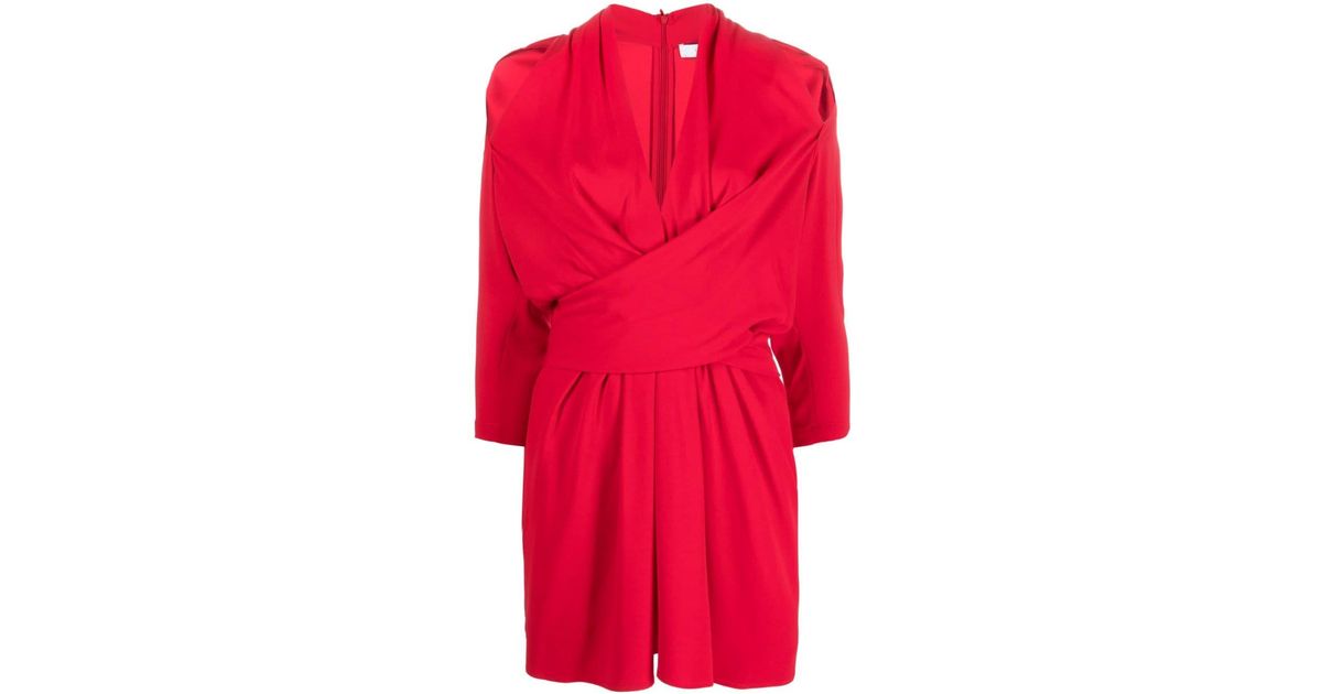 IRO Katie Cut-out Minidress in Red | Lyst UK