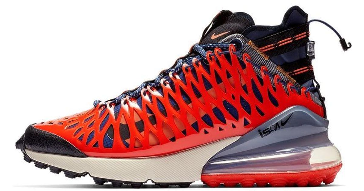 Nike Rubber Blue And Red Ispa Air Max 270 High Top Sneakers for Men - Lyst