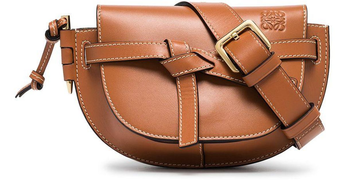 Loewe Brown Gate Leather Belt Bag | Lyst