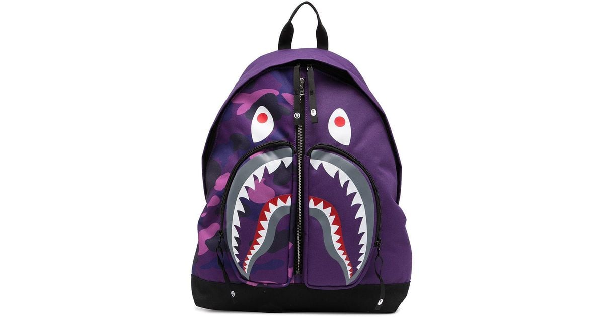 Bape Shark Back Pack Purple – Uptownshop
