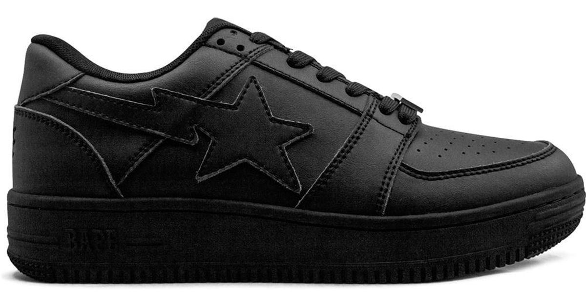 A Bathing Ape Lace Bape Sta Low M2 Sneakers in Black for Men - Lyst