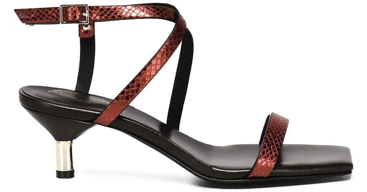 Giuliano Galiano Tequila Sandals in Red | Lyst