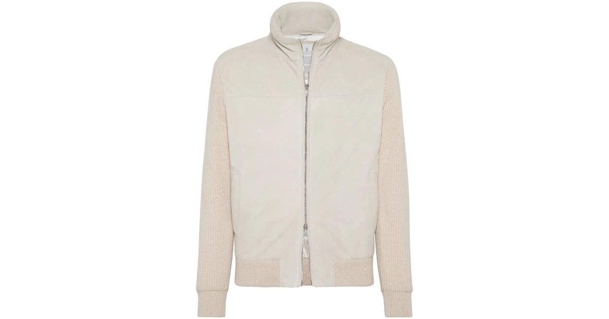 BRUNELLO CUCINELLI パデット ジャケット ホワイト Brunello Cucinelli パデッドジャケット | ニュートラル