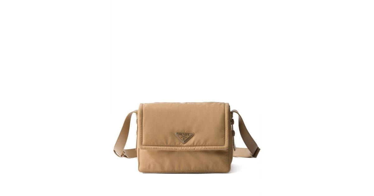 Prada Small Padded Shoulder Bag in Brown Lyst UK