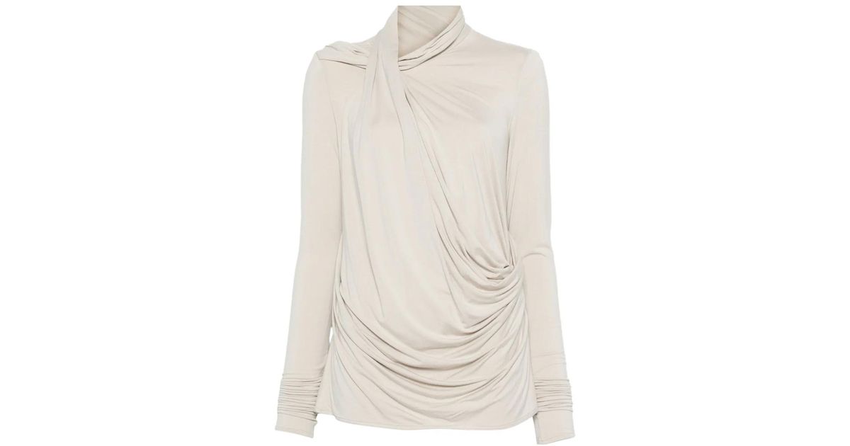 Entire studios Draped Top in White | Lyst