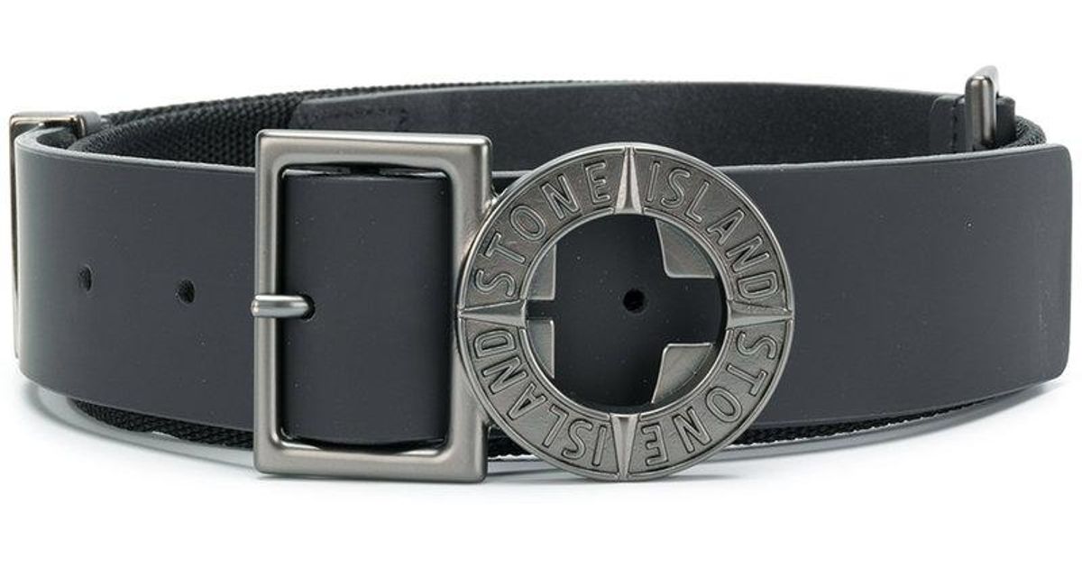 stone island leather belt
