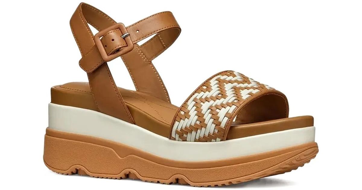 Amazon Geox Laudara Geox 70Mm Gardenia Woven-Leather Sandals In