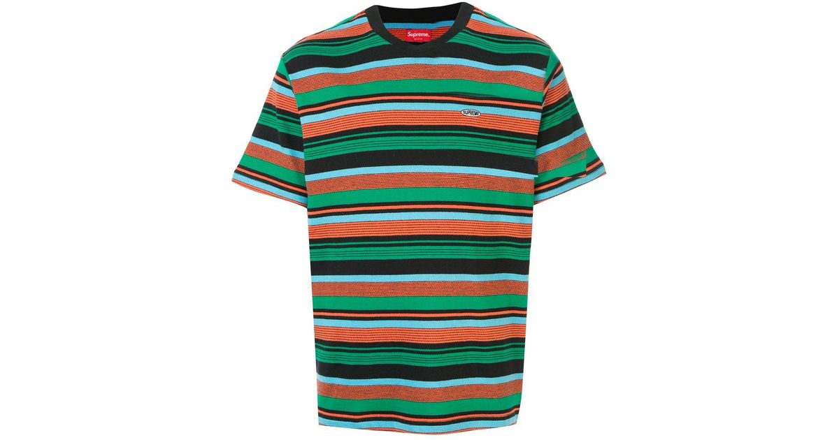 supreme multi stripe tee