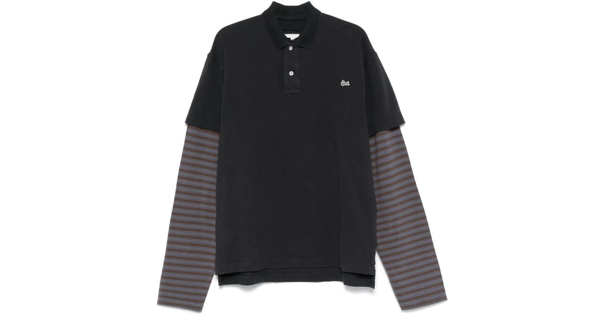 美品 ERL ストライプスリーブ ポロシャツ M 美品 ERL ストライプスリーブ ポロシャツ M 美品 ERL ストライプ