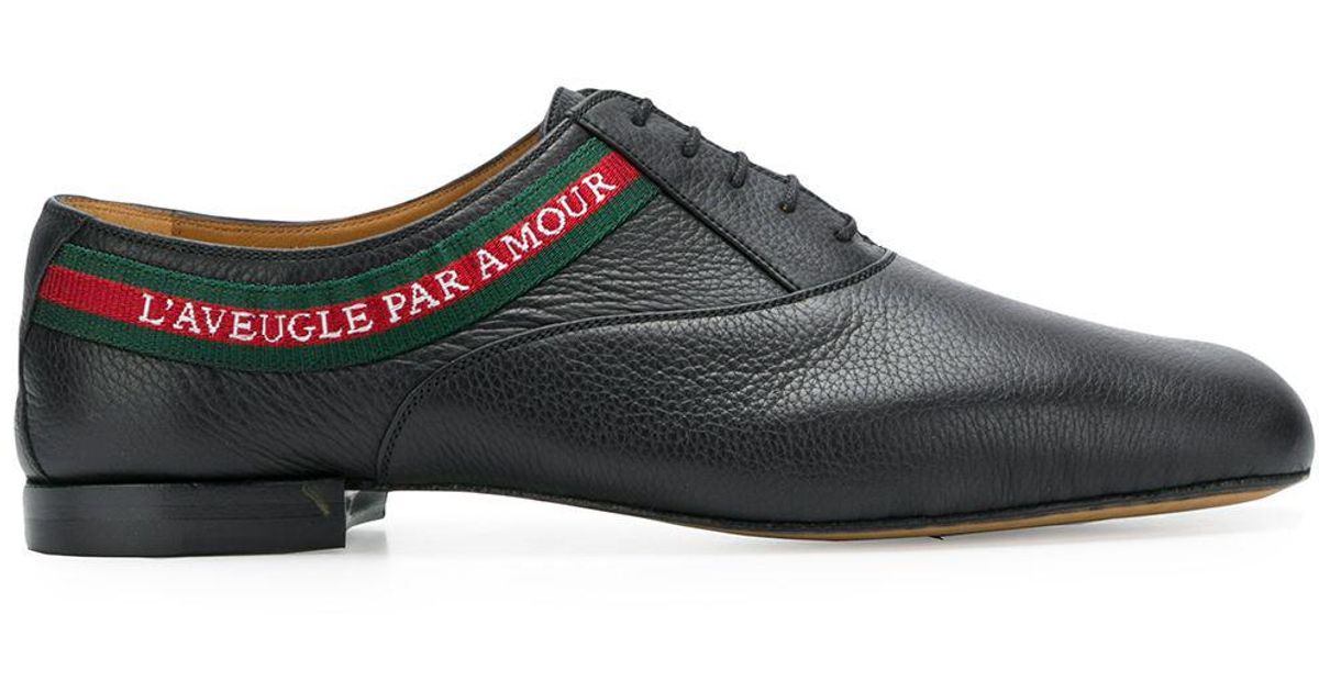 Gucci Réveille L'amour Velvet Dress Shoes in Black for Men