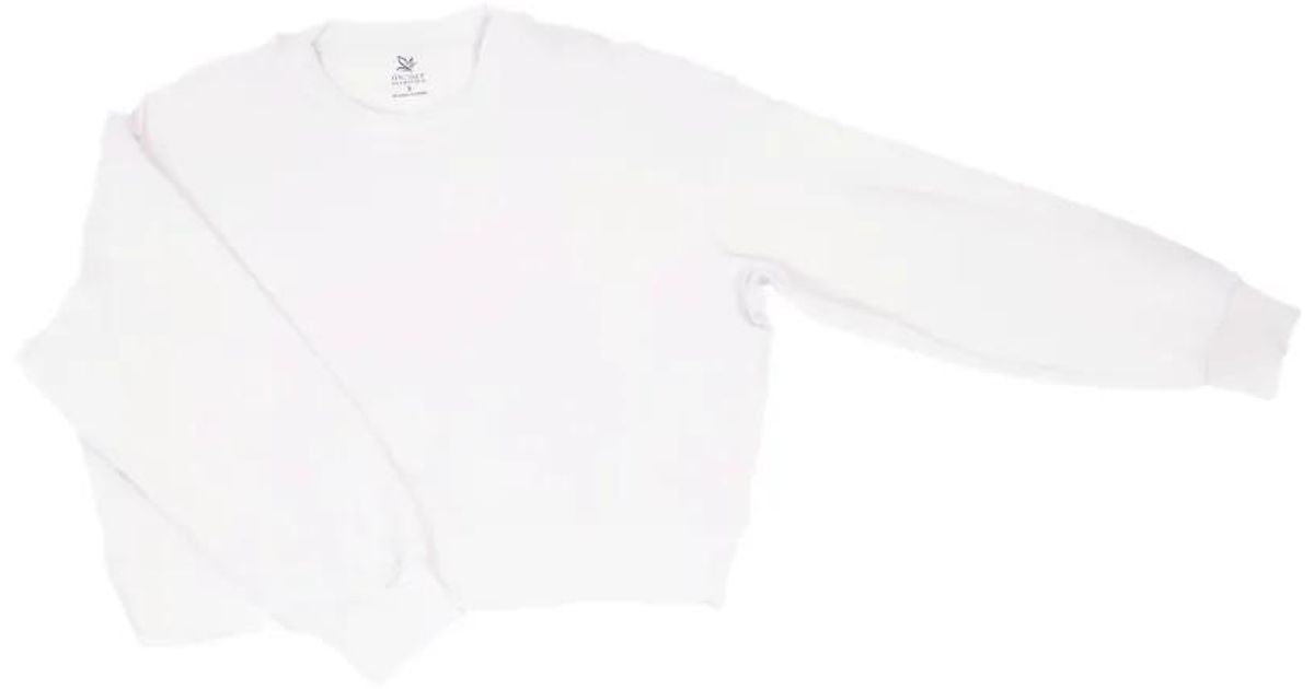 Pull Design Essentials Pull Solace À Col Rond On/Off Essentials en coloris Blanc | Lyst
