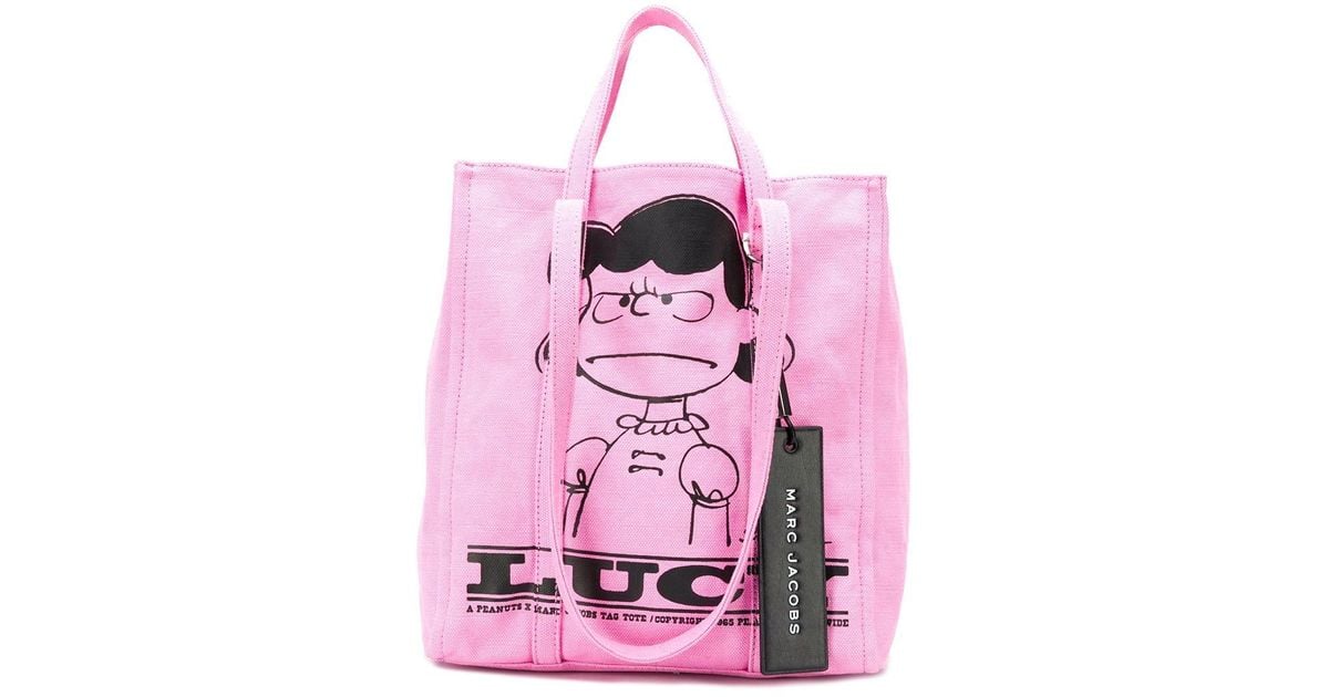 Marc Jacobs X Peanuts Lucy The Tag Tote in Pink Lyst Australia