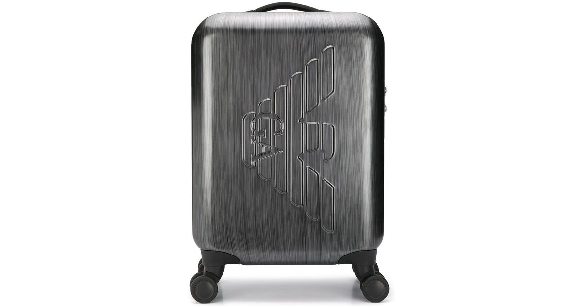 ABS carry-on bag with oversized, embossed eagle | EMPORIO ARMANI Unisex