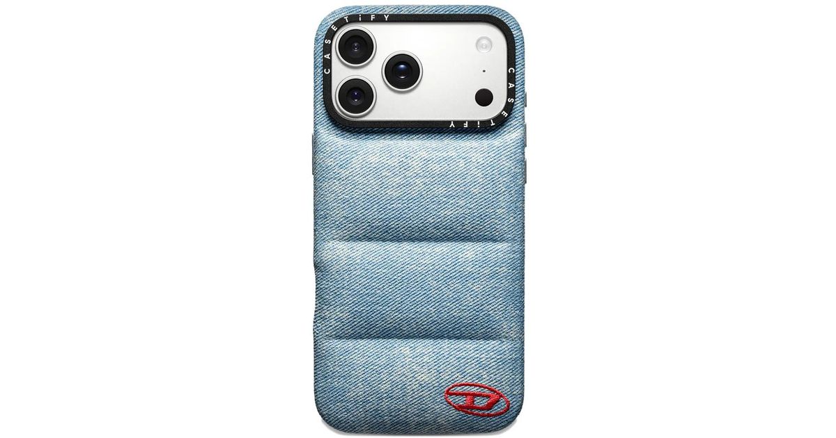 DIESEL X Casetify パデッドデザイン Iphone 17 Pro ケース ブルー | Lyst