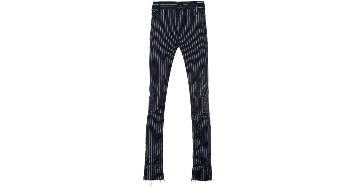 skinny pinstripe trousers