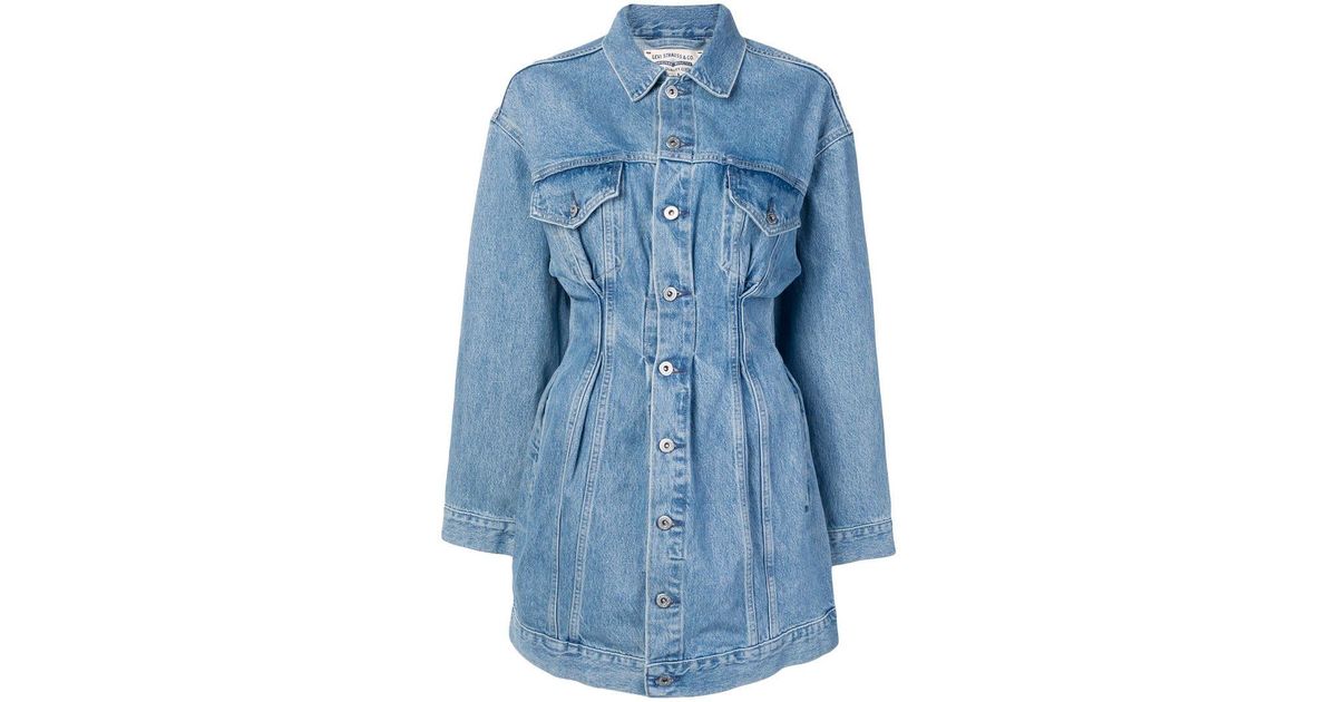 denim trucker dress